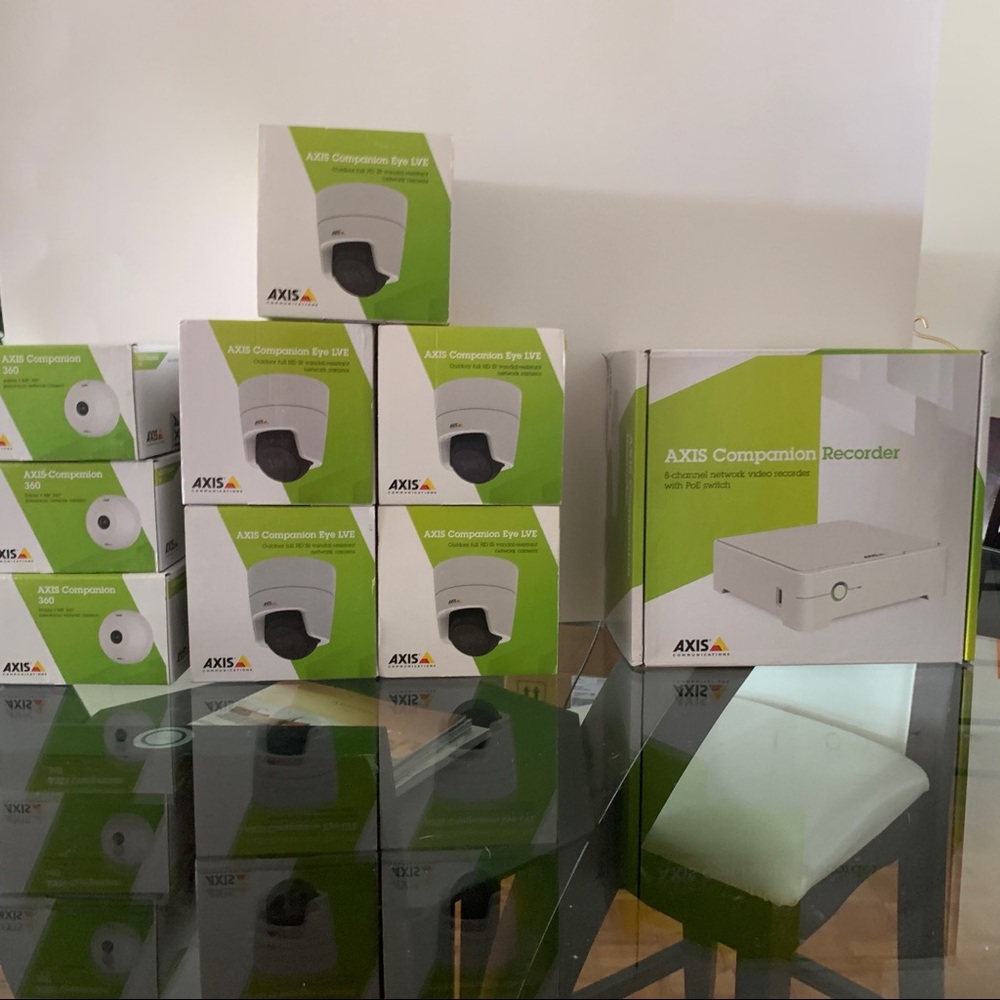 NWT AXIS COMPLETE VIDEO SURVEILLANCE SYSTEM INDOOR/OUTDOOR IN BOX. BIZ or HOME